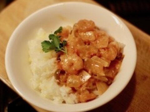 ママ友ランチに おしゃれで美味しいエビクリーム丼 レシピ 作り方 By 青リンゴ 楽天レシピ ママ友ランチに おしゃれで美味しいエビクリーム丼 レシピ 作り方 By 青リンゴ 楽天レシピ